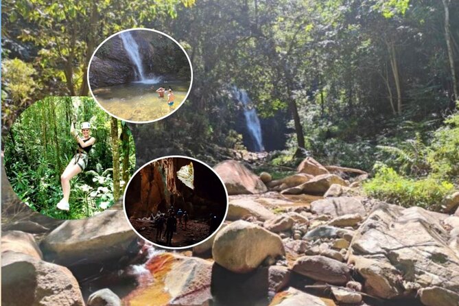 16 Lines Zipline, Cave, Hiking & Biausevu Waterfall Combo Tour - Key points at a glance