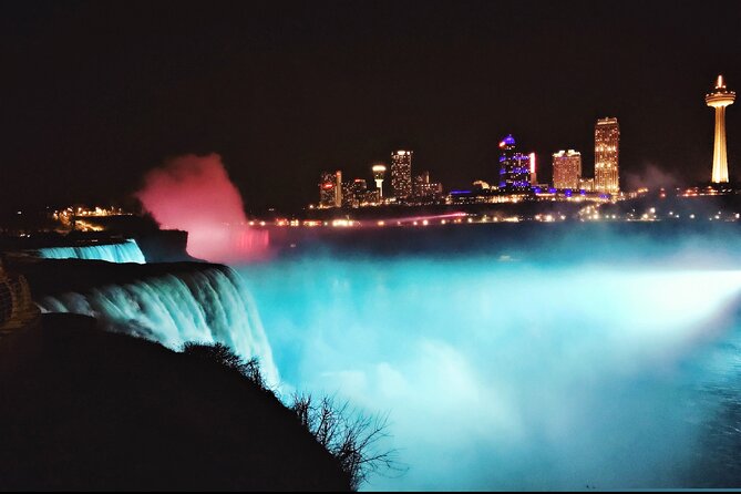 2-Day Best of Niagara Falls, Corning, Finger Lakes Tour from NYC - Niagara Falls after dark