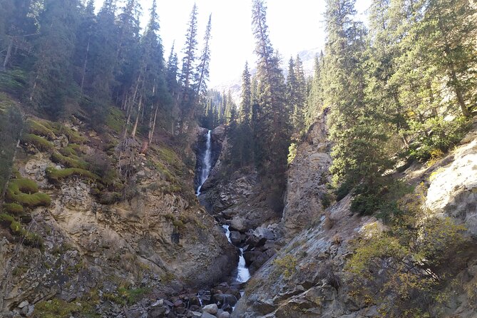 2 days - to the Issyk-Kul Lake with canyons and waterfalls - Barskoon Gorge, waterfalls, and spruce forest