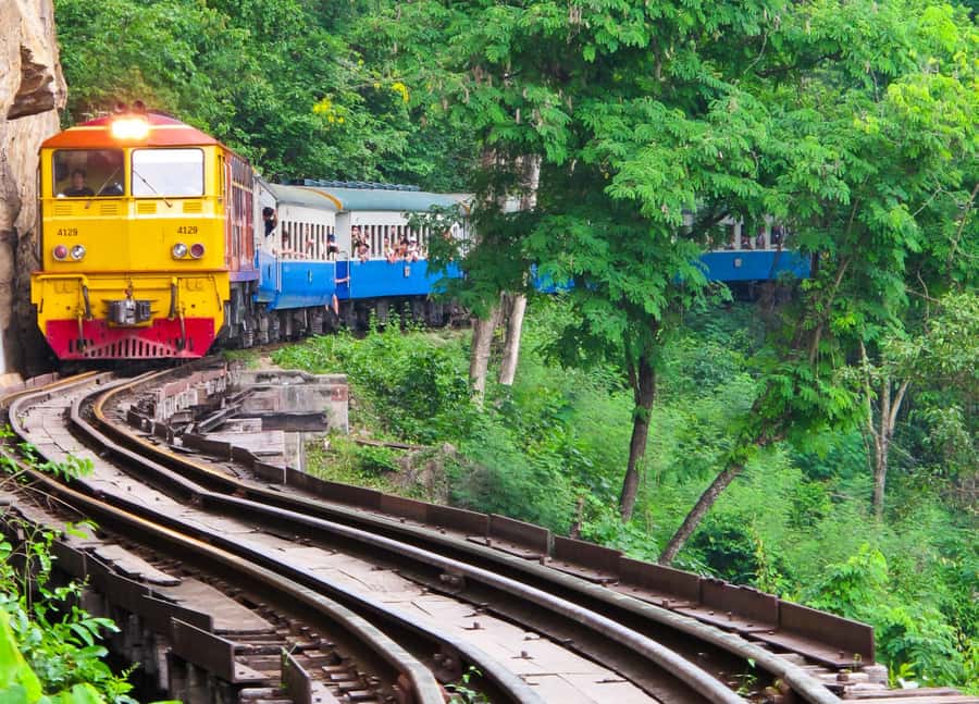 3-Day River Kwai, Floating Market and Erawan Waterfalls - Day two: earning your swim at Erawan Falls