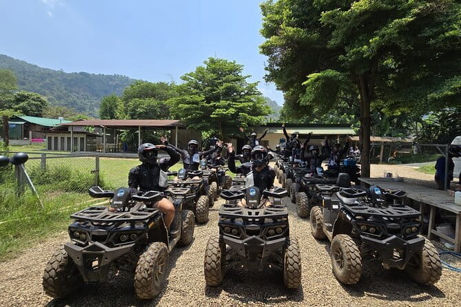 7 Hour Sticky Waterfall and ATV Guided Adventures - A one-hour ATV ride through countryside and jungle