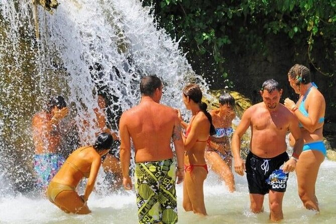 Action Pack Combo: Blue hole, river tubing and Dunn's River Falls - White River tubing provides the calm middle