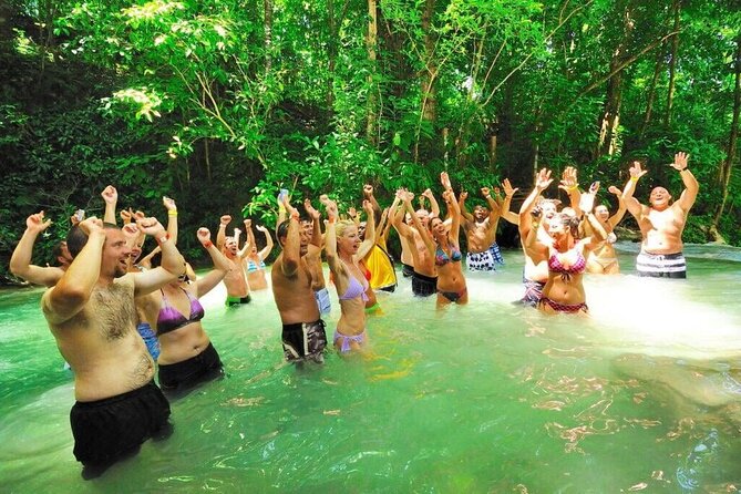 Action Pack Combo: Blue hole, river tubing and Dunn's River Falls - Dunn’s River Falls, Jamaica’s famous water climb