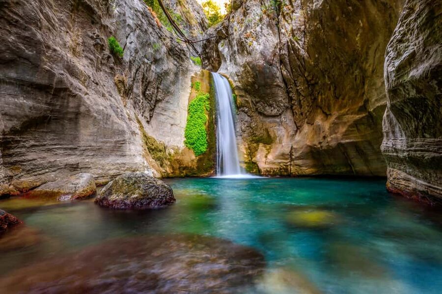 Alanya: 3-in-1 Sapadere Waterfalls, Dim Stream, & Cave Tour - Walking through Sapadere Canyon