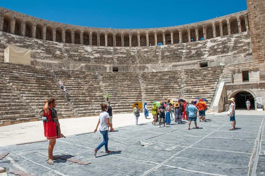 Alanya: Aspendos, Kursunlu Waterfalls and City of Side Tour - Side and the Temple of Apollo by the sea
