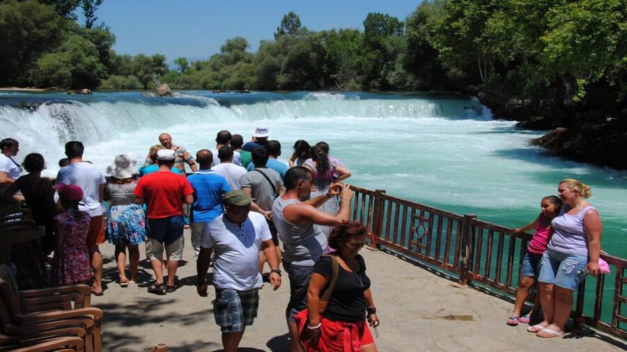 Alanya/Side: Manavgat River & Waterfall, Boat Tour, & Bazaar - Swimming in river and sea water