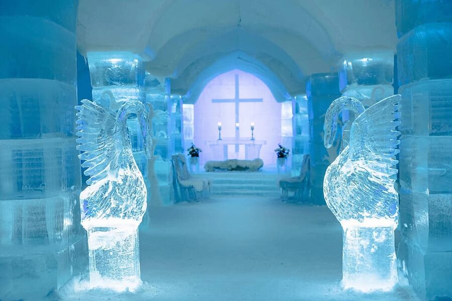 Alta: Igloo Ice Hotel and Hiking to the Frozen Waterfall. - The hotel’s yearly theme makes every visit different