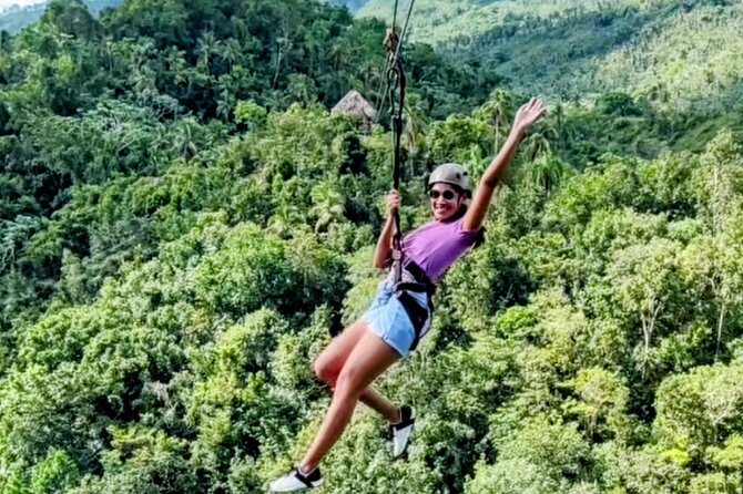 AMBER COVE-TAINO BAY 5 Zip Lines 7 Waterfalls + Locale Food - Damajagua begins with a climb
