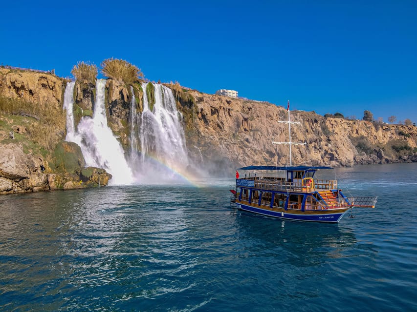 Antalya: Beach & Waterfalls Boat Trip w/ Lunch & Soft Drinks - Karpuzkaldiran Waterfall from the water