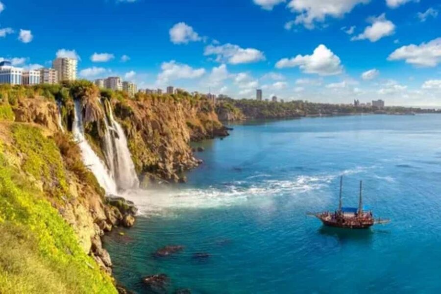 Antalya Boat Tour: Düden Waterfall, Swim & Soft Drinks - Lower Düden Waterfall from sea level