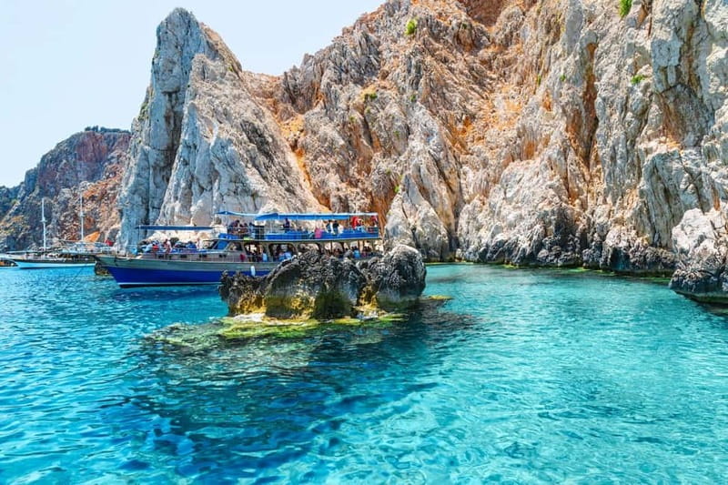 Antalya: Falez Cliffs & Waterfalls Boat Trip with Lunch - Swimming in the Mediterranean