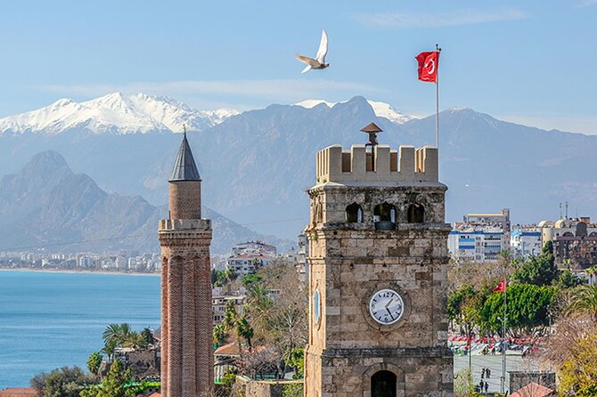 Antalya : Guided Old City Tour w/Cable Car&Waterfalls & Boat Trip - One hour by boat from Antalya’s old marina