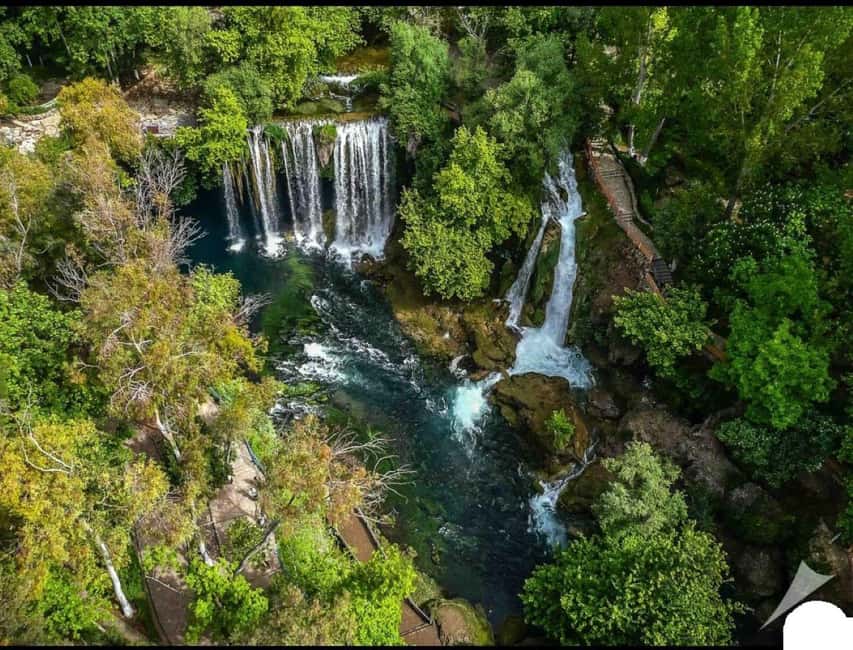 Antalya: Kaleici, Duden Waterfalls And Boat Tour With Lunch - The Lower Düden, where the river meets the sea