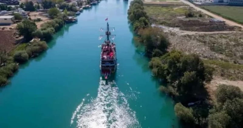 Antalya & Side: Manavgat River Cruise, Waterfall & Bazaar - Setting out on the Manavgat River