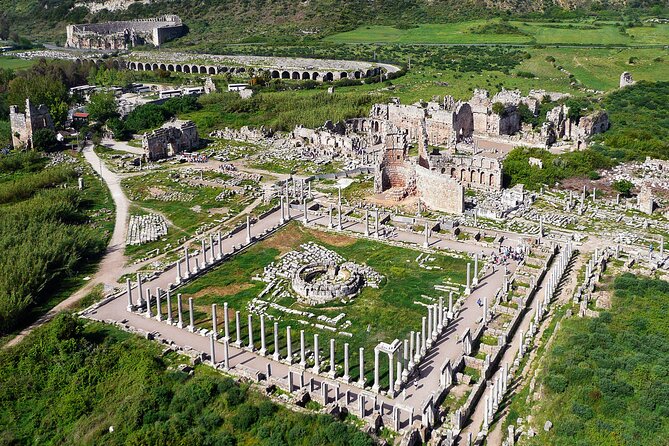 Antalya Tour To Perge Aspendos And Side With Manavgat Waterfall - What to bring for a hot archaeological day
