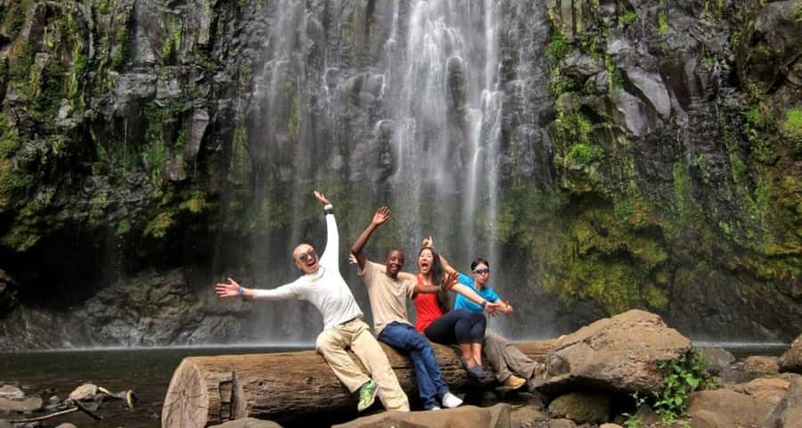 Arusha: Materuni Waterfalls, Coffee, and Hotsprings Tour - A local lunch that breaks up the day