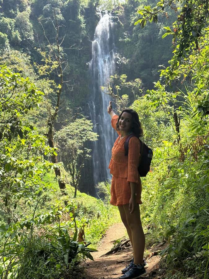 Arusha or Moshi : Hot Spring, Waterfall & Coffee Farm Tour - Swimming Beneath Materuni Waterfall