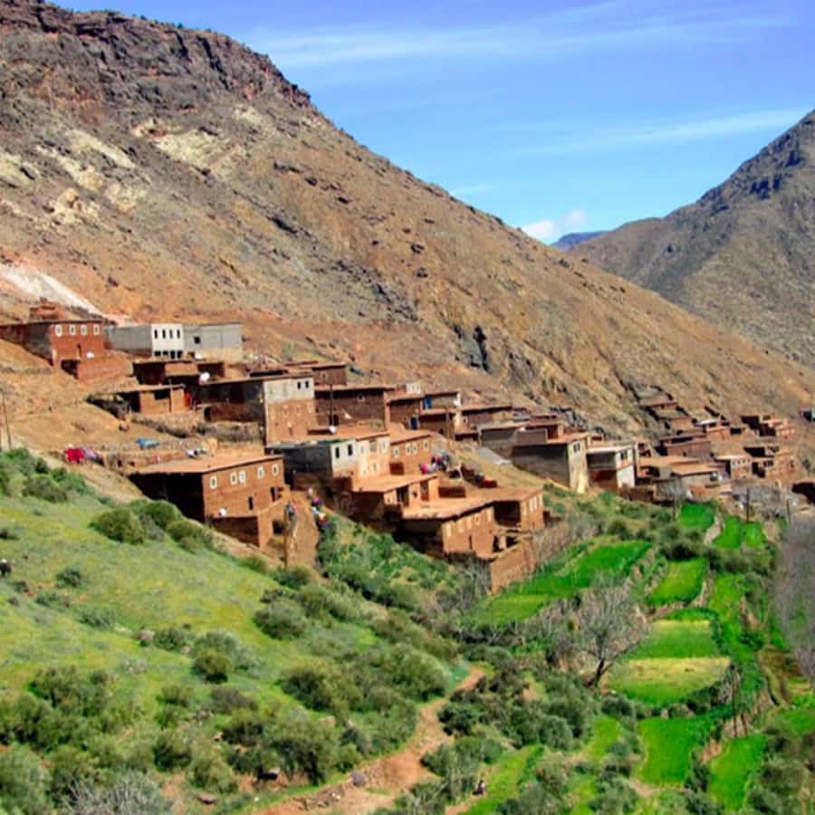 Atlas Mountains and 3 Valleys & Waterfalls & Desert Agafay - Asni Valley and Azrou provide the first mountain views