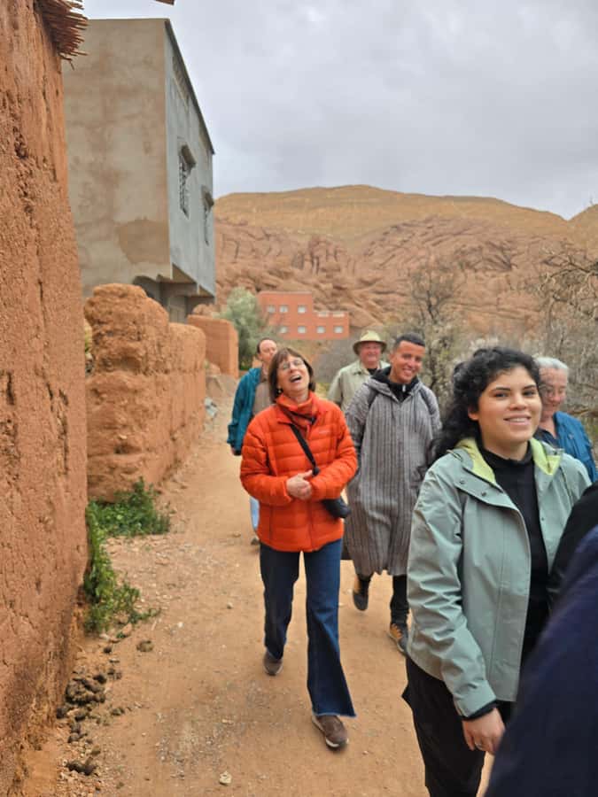 Atlas mountains hike with waterfalls & 3 valleys day trip - Mint tea and the first view of Imlil
