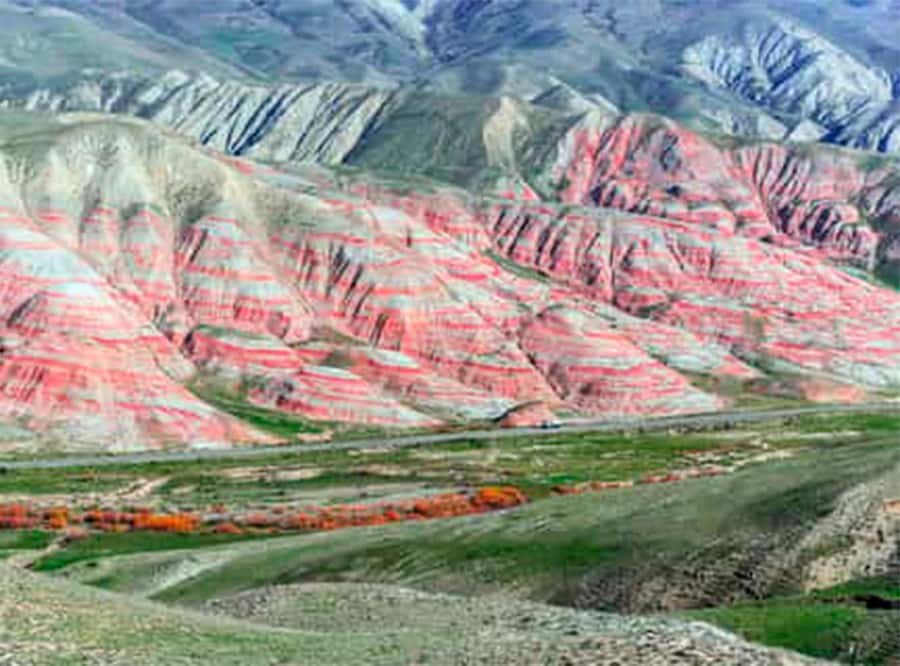 Baku: Guba & Sahdag Tour Lunch included and Laza Waterfall - Candy Cane Mountain and its striped hills
