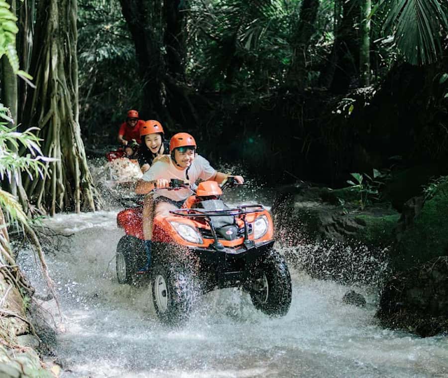 Bali: ATV Quad Bike Adventure with Jungle,Waterfalls & Lunch - Forest trails, roots, and tropical air
