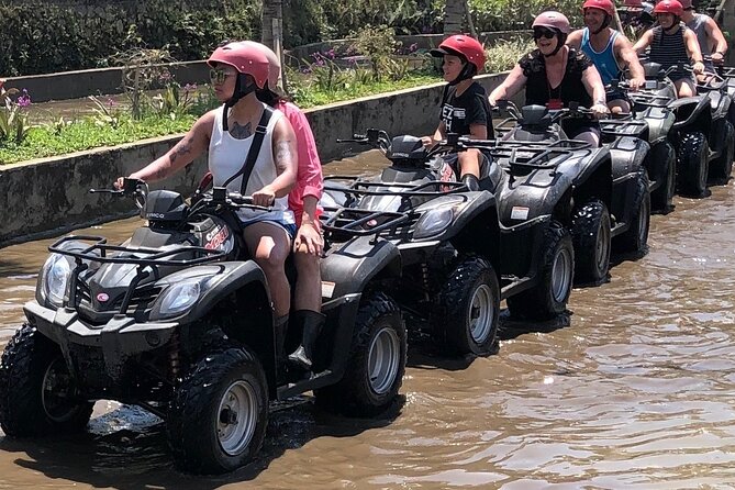 Bali ATV Quad Bike Through Tunnel, Waterfall, White Water Rafting - Solo or tandem ATV: choose with care