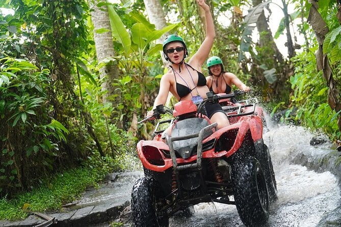 Bali ATV Ride with Waterfall Dragon Cave and Lunch by Penidago - A guide, helmet, boots, and insurance