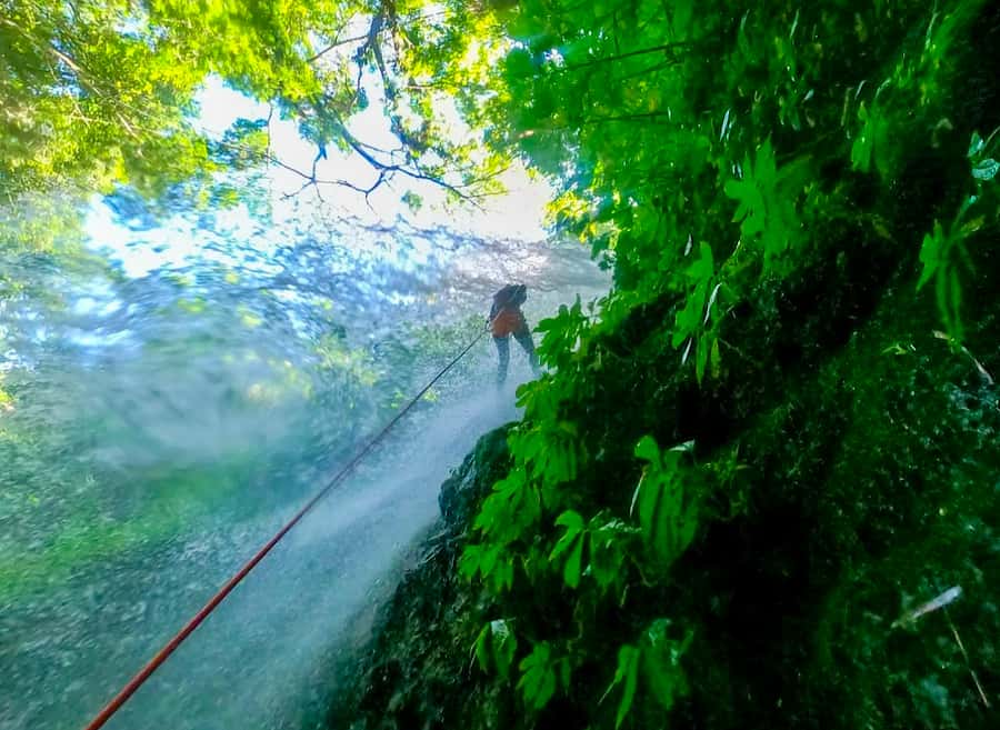 Bali: Canyoning Adventure at Aling Waterfall - Rappelling down waterfalls and canyon walls