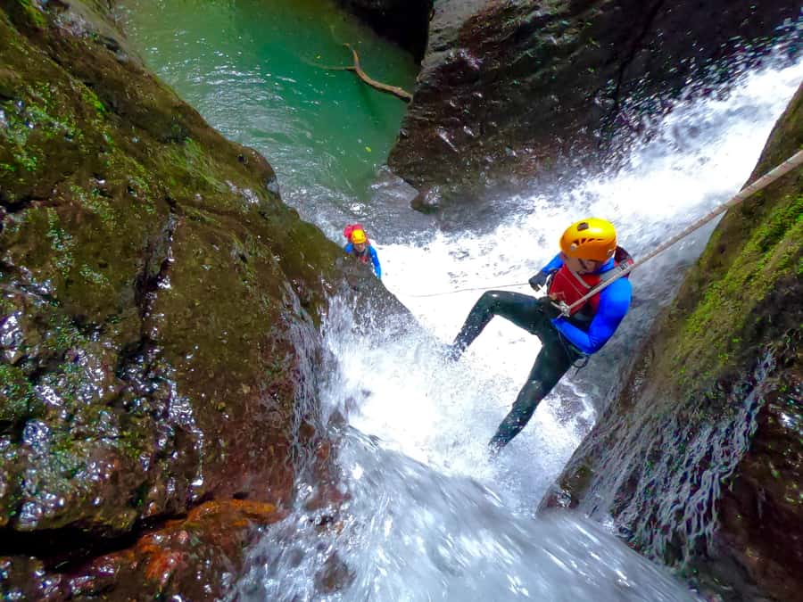 Bali: Canyoning Adventure at Aling Waterfall - Food, water, showers, and free media