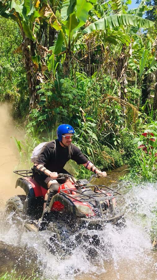 Bali: Dolphin Swimming Tour with ATV Quad Bike & Waterfall - ATV riding near Wanagiri Hidden Hill