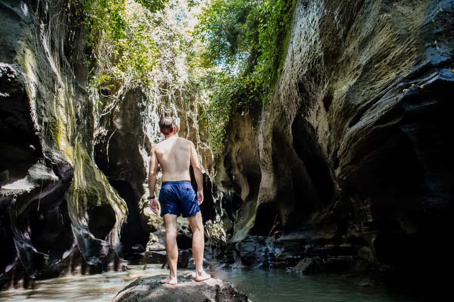 Bali: Hidden Canyon, Waterfall & Temples Small Group Tour - Beji Guwang Hidden Canyon: the day’s real adventure