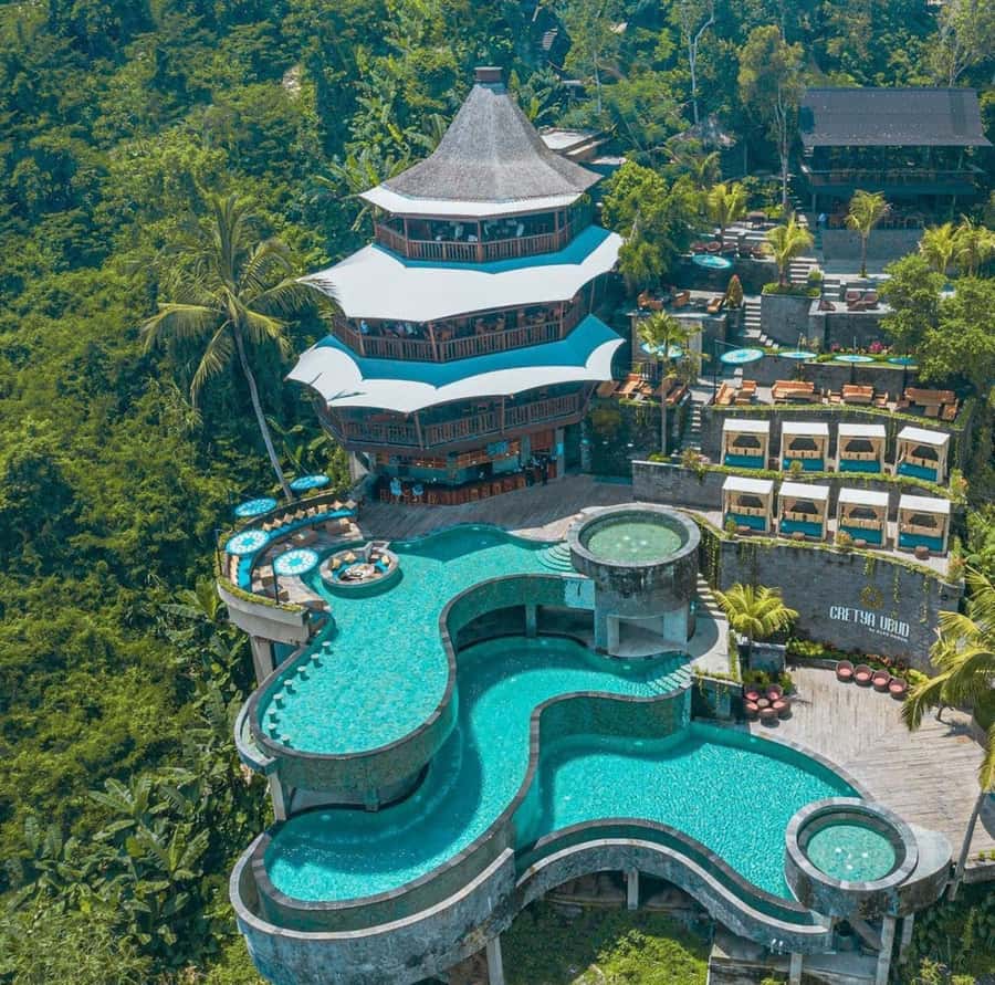 Bali: Kintamani Cafe, Waterfall, Temple and Cretya Ubud Tour - Key points at a glance