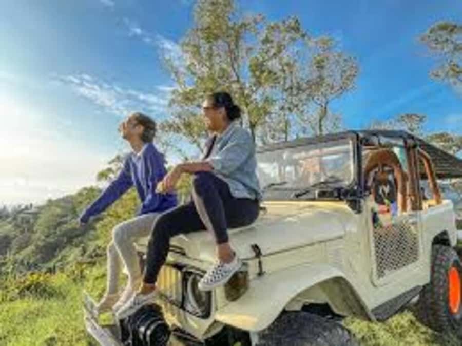 Bali: Mt Batur Jeep Sunrise & Taman Sari Waterfall Tour - Black lava fields and the character of Mount Batur