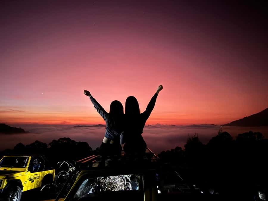 Bali: Mt Batur Jeep Sunrise & Taman Sari Waterfall Tour - The pre-dawn pickup from Bali’s south and Ubud