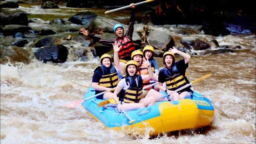 Bali: Waterfall Gorilla Cave ATV & Ubud Rafting Trip & Lunch - Key points at a glance
