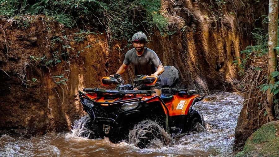 Bali: Waterfall Gorilla Cave ATV & Ubud Rafting Trip & Lunch - Lunch at Cretya Sunset Infinity Pool Bar