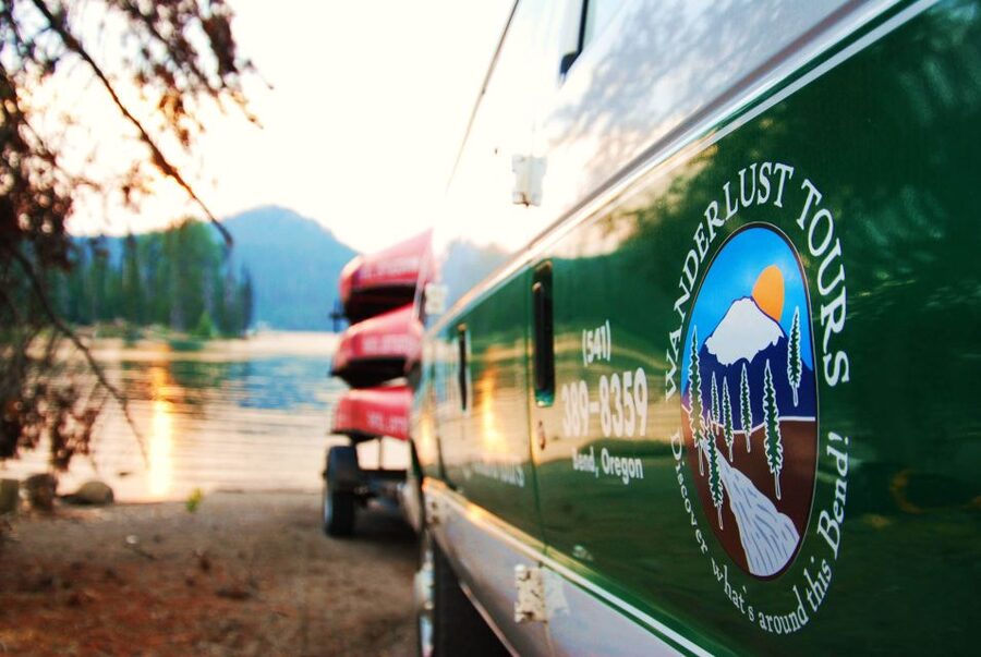 Bend: Half-Day Brews & Views Canoe Tour on the Cascade Lakes - Getting comfortable in a tandem canoe