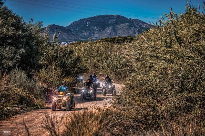 Benidorm: Jungle or Algar Waterfalls Quad Tour - Riding the Algar riverbed toward Callosa