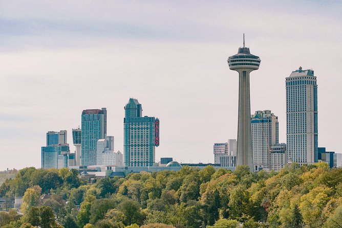 Best of Niagara Falls Canada Premium Tour: Behind Falls and Boat - Looking down from Skylon Tower