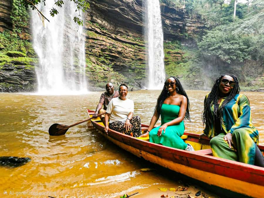 Boti Falls, Umbrella Rock, Aburi Gardens & Cocoa Farm Tour - Leaving Accra for the Eastern hills
