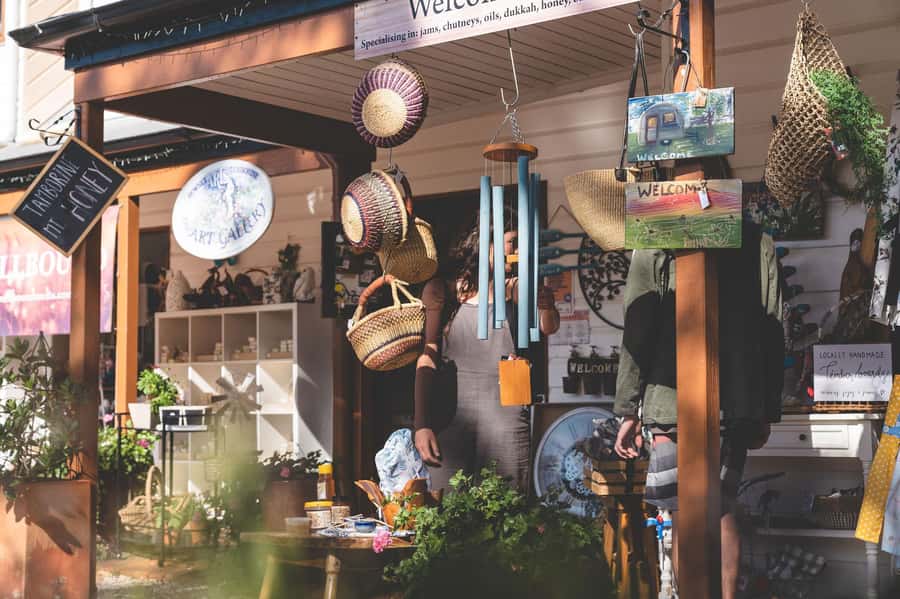 Brisbane: Rainforests, Waterfalls and Glow Worm Cave Tour - Gallery Walk: lunch, shops, and a change of pace