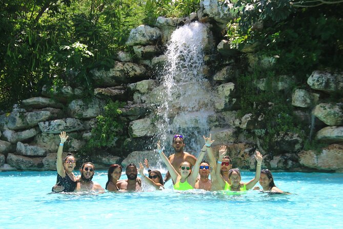 Buggy Ride, Cenote and Waterfall Pool at Bavaro Adventure Park - Relaxing at the Waterfall Pool
