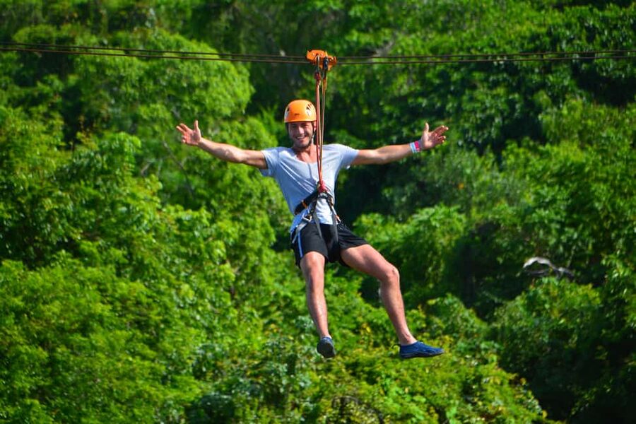 Buggy Ride, Zipline Splash & Waterfall Pool Combo with Lunch - The waterfall pool is pleasant, but know what it is