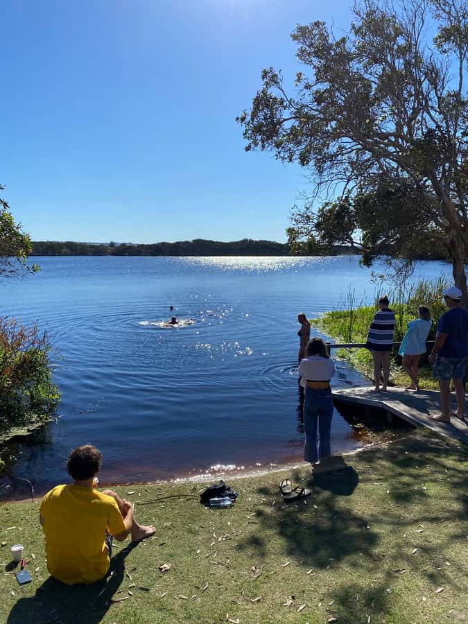 Byron Bay: Behind The Bay Waterfalls & Hidden Gems Day Tour - Lennox Head and Lake Ainsworth: the tour’s easiest-going stop