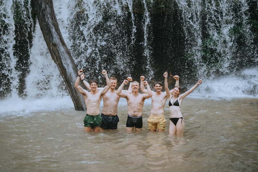 Chiang Mai: 2-Day Tour with Rafting, Elephants, and Waterfall - Feeding elephants and learning how baths matter