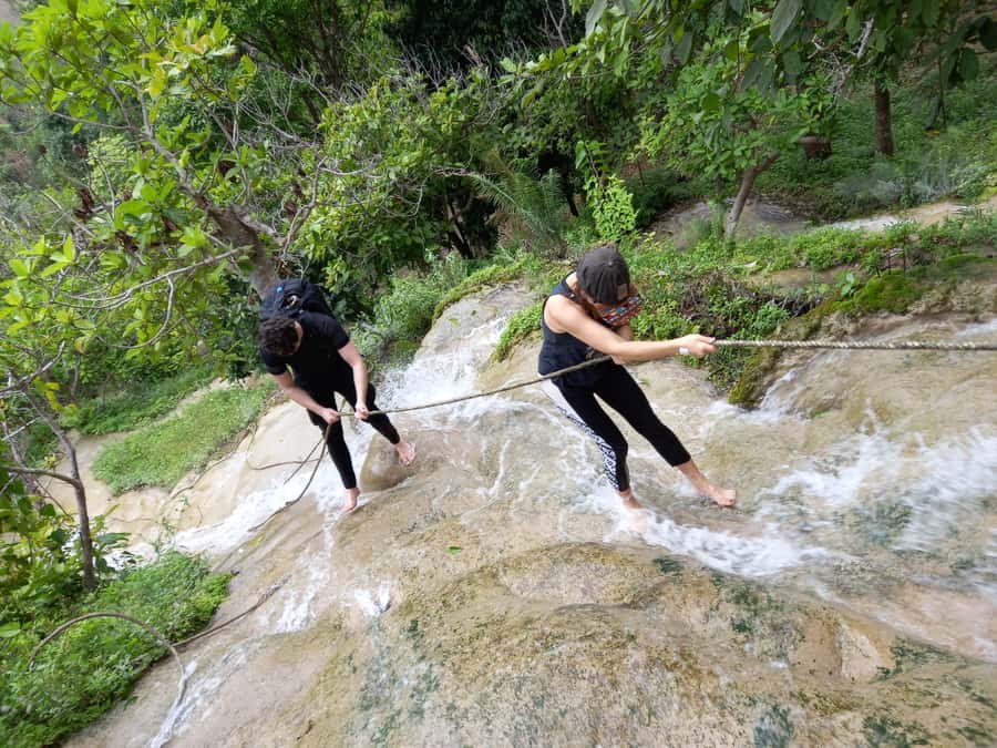 Chiang Mai: 22 km XC Mountain Biking from Sticky Waterfall - Cave, bridge, and viewpoints along the way
