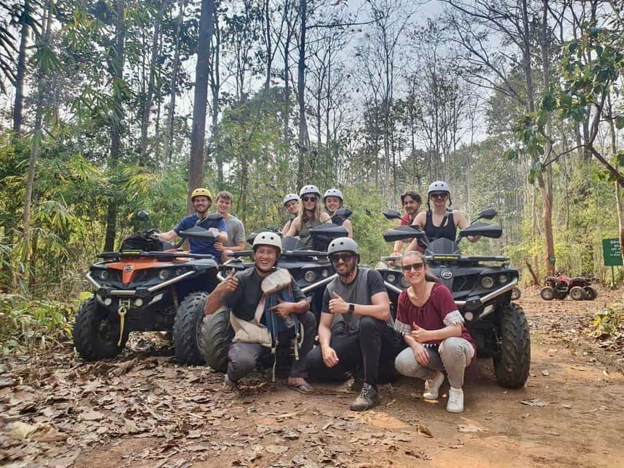 Chiang Mai: ATV, White Water Raft, & Sticky Waterfall Tour - Thai lunch and a useful pause