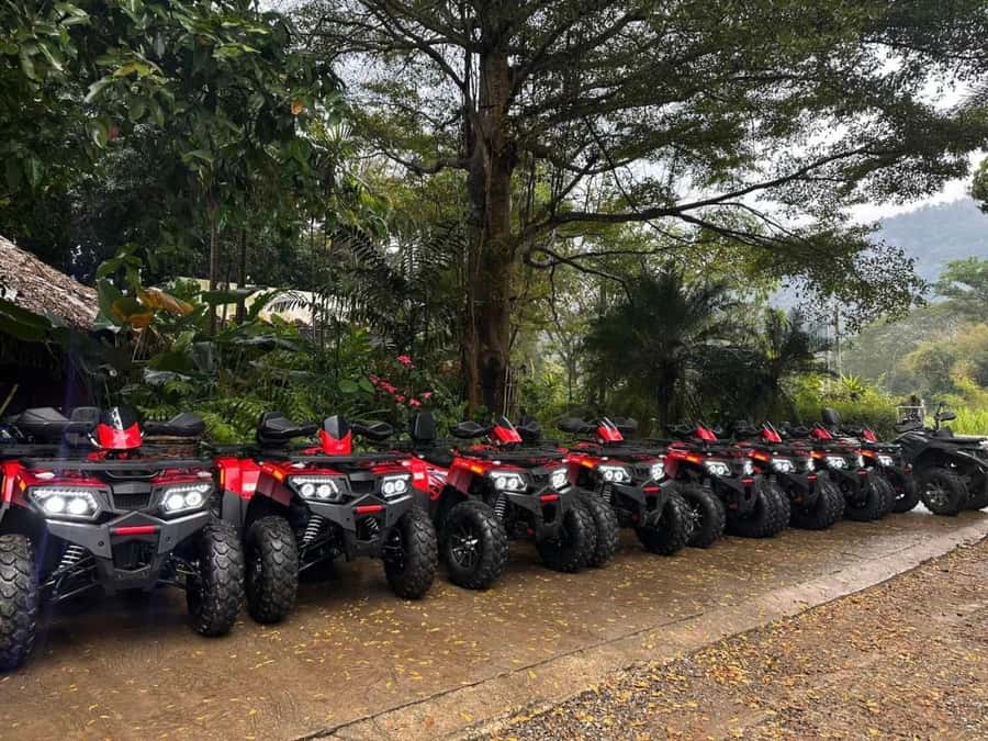 Chiang Mai: ATV, White Water Raft, & Sticky Waterfall Tour - One hour on a 200cc ATV