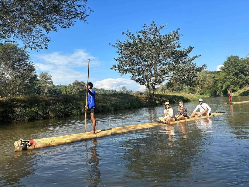 Chiang Mai: Elephant Sanctuary, Waterfall & Bamboo Rafting - Lunch and a change of pace