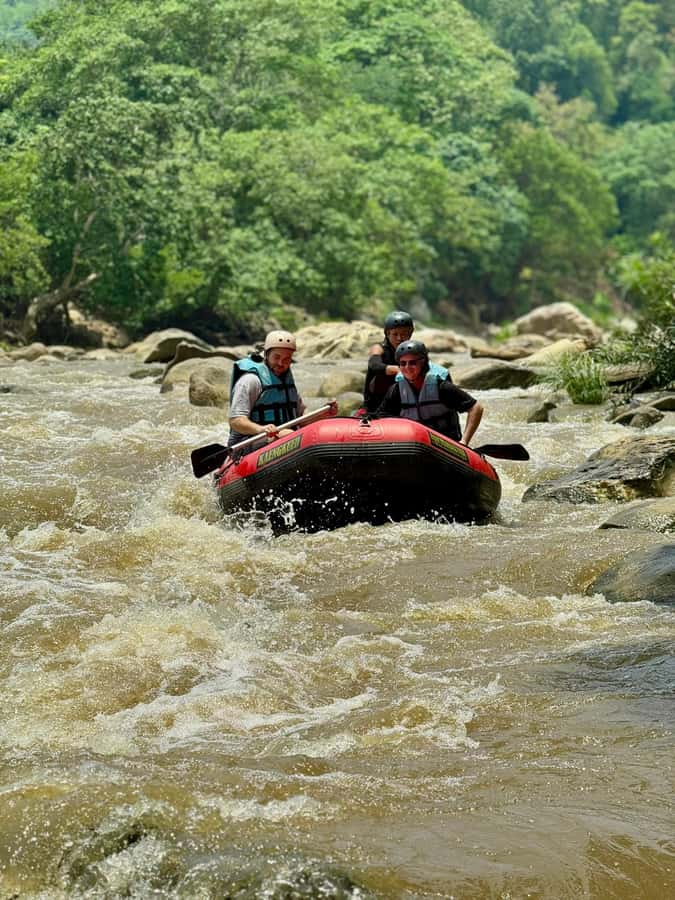 Chiang Mai: Sticky Waterfall and Rafting Day Trip - A Quiet Bamboo Raft and River Elephants